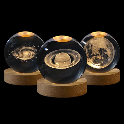 VELUNE™ Crystal Moon Light – Bola de Cristal 3D con Luz LED