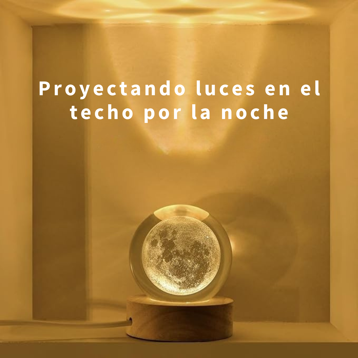 VELUNE™ Crystal Moon Light – Bola de Cristal 3D con Luz LED
